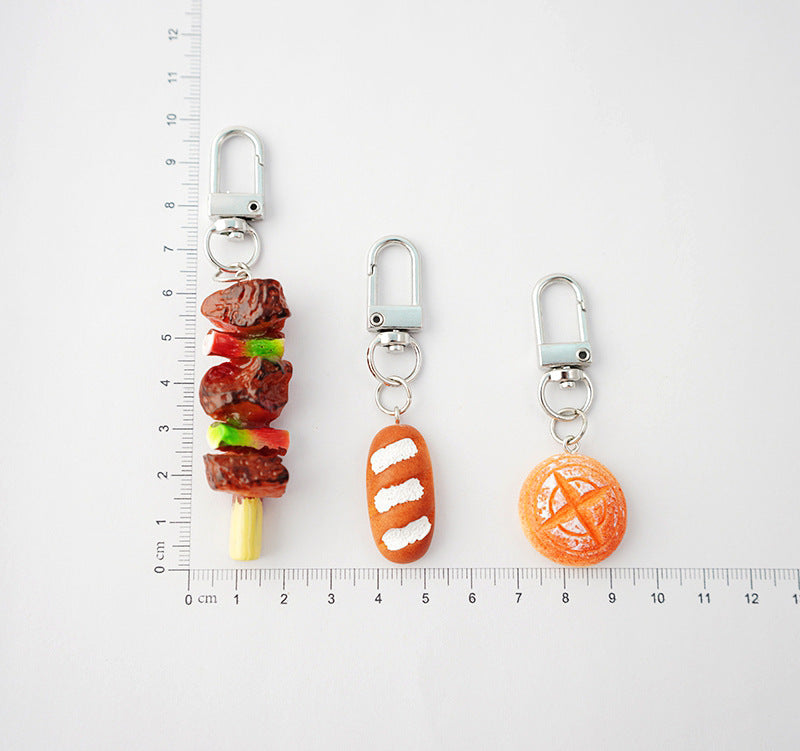 Wholesale Resin Imitation Food Toy Skewer Key Chain