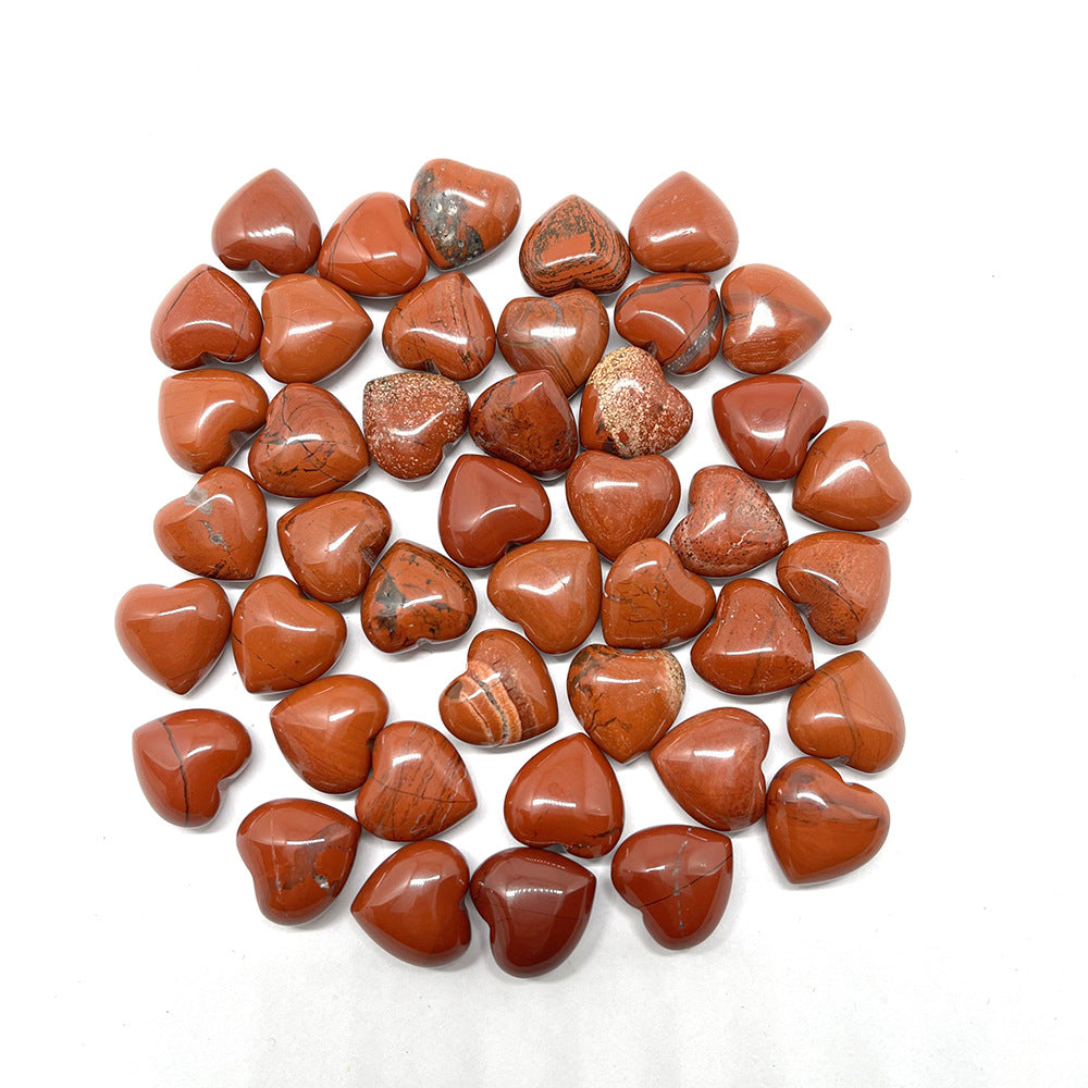 Wholesale 50PCS 15*15*9mm Small Heart Natural Stone Beads