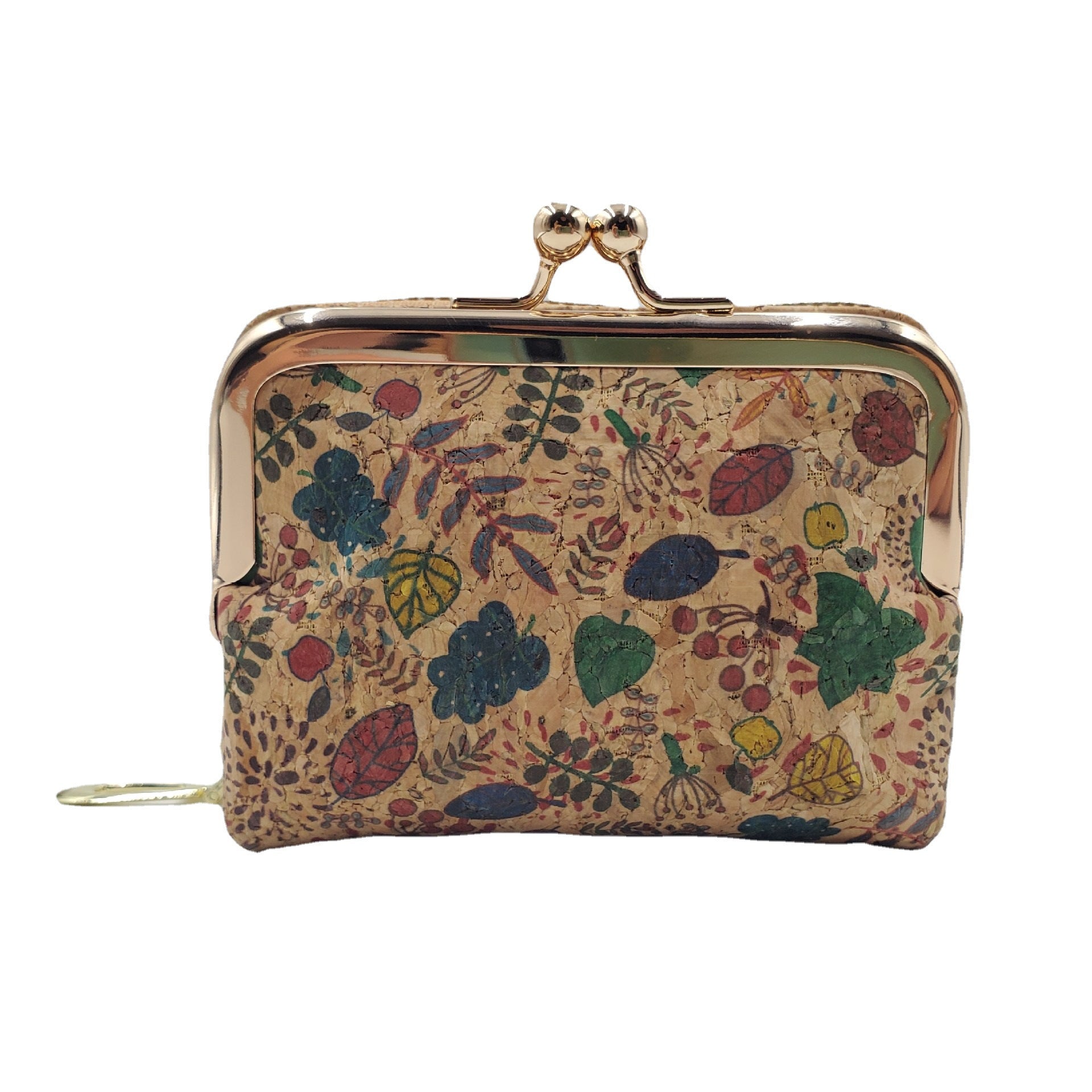Wholesale PU Retro Zero Wallet Ethnic Style Printed Handbag Clip Bag