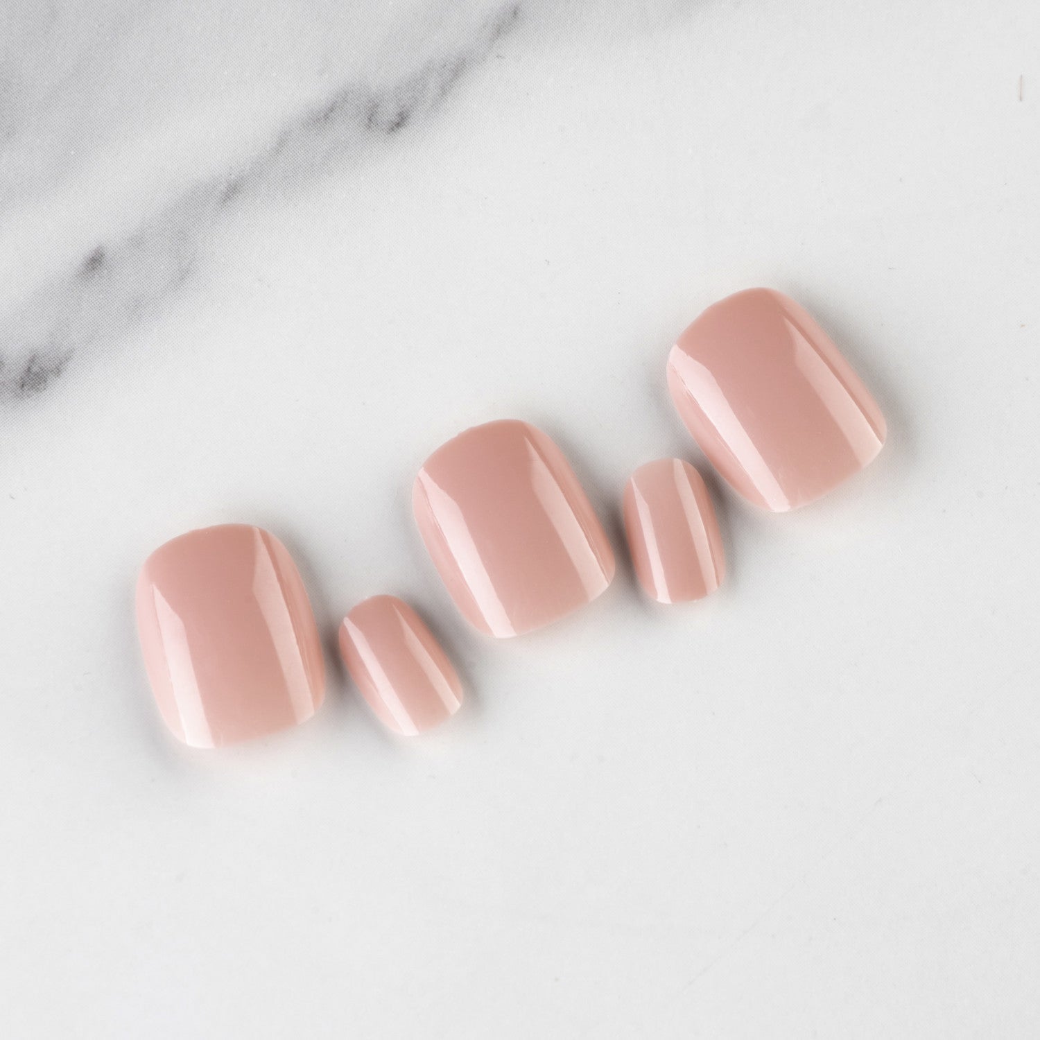 Wholesale Short Glossy Plastic Nail Stickers