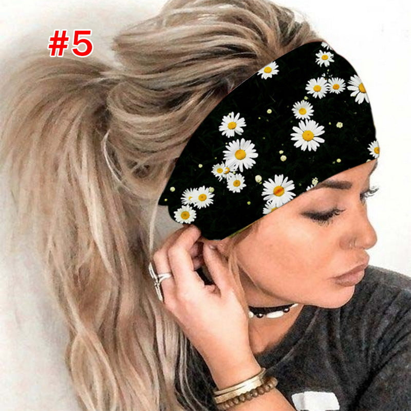 Wholesale Chrysanthemum Scarfs Cloth Headband