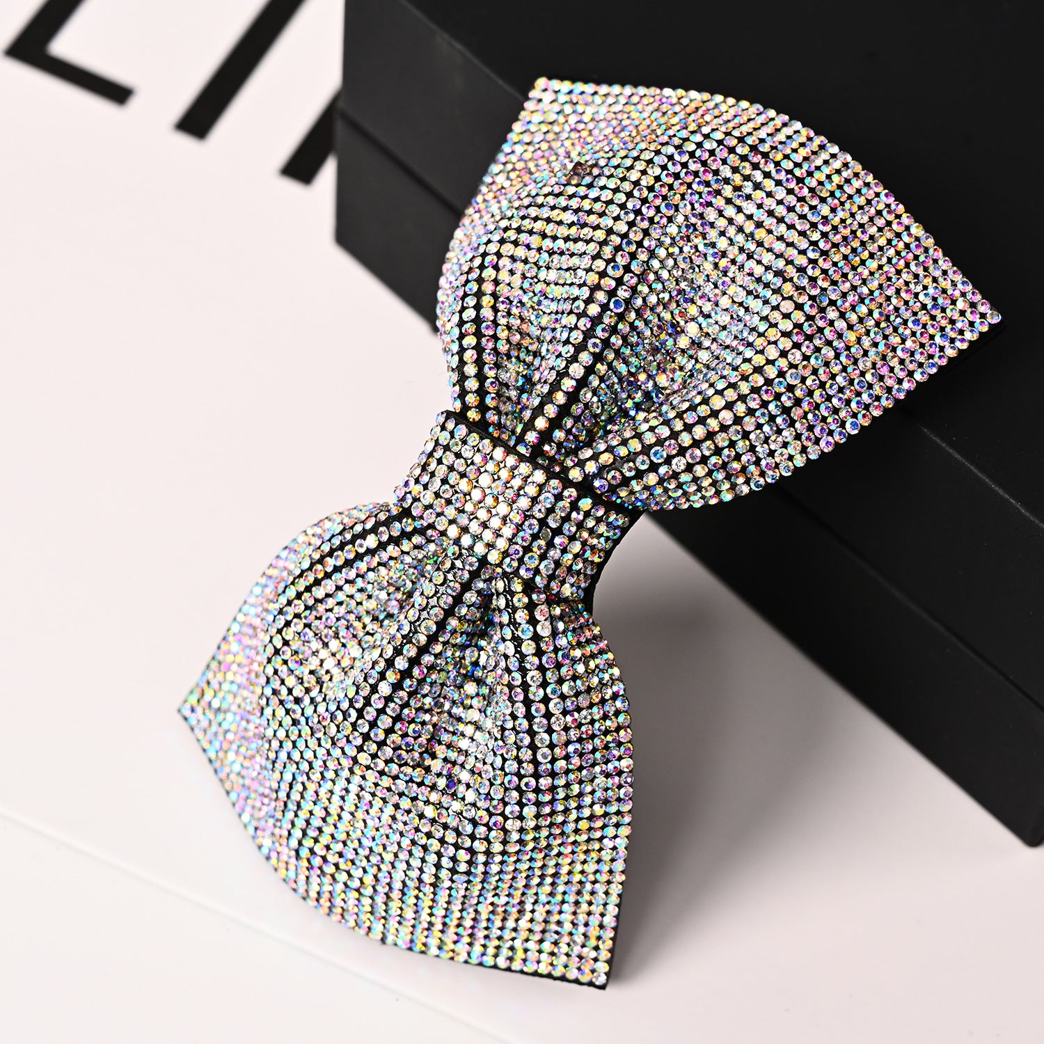 Wholesale 2023 Full Diamond Bow Spring Clip Hairpin