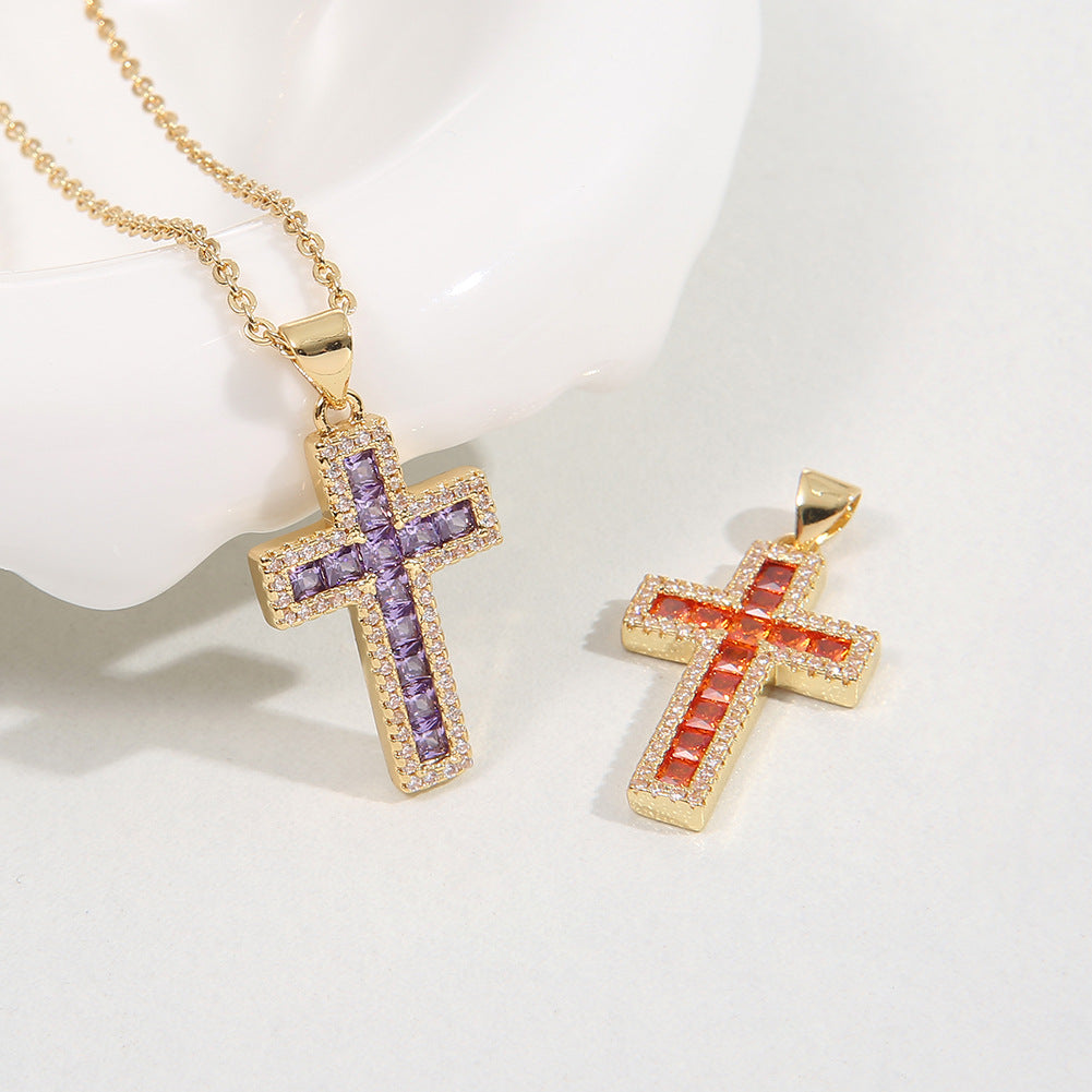Wholesale Copper Cross Pendant Necklace