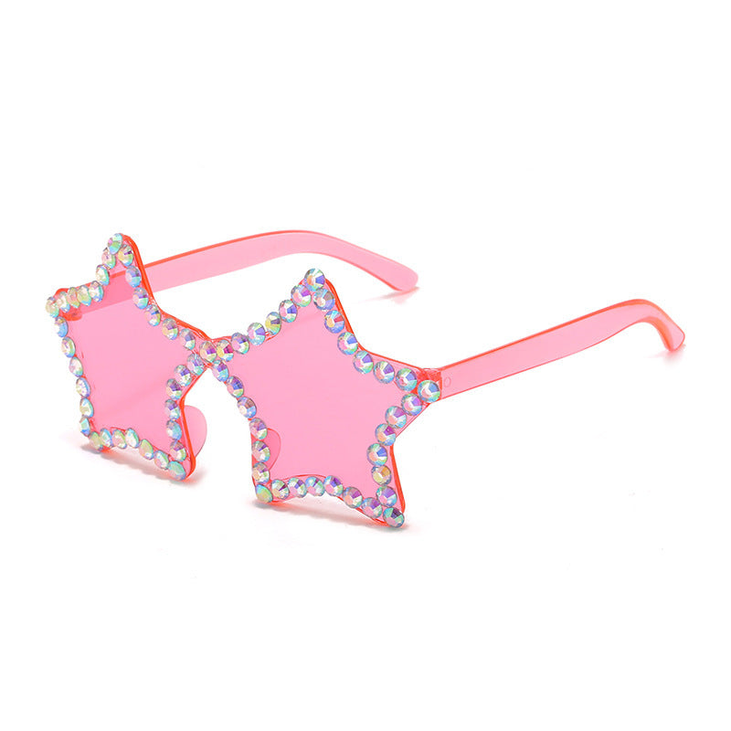 Wholesale Pentagram PC Sunglasses with Drill