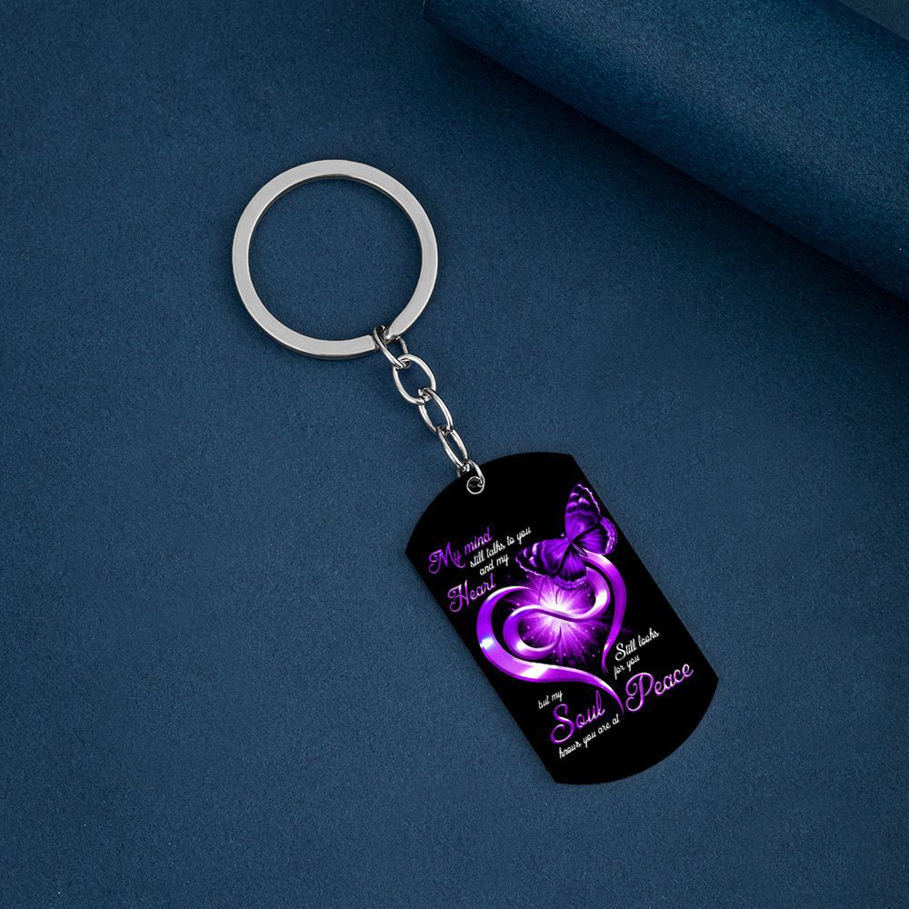 Llavero de mariposa de acero inoxidable de acero inoxidable al por mayor