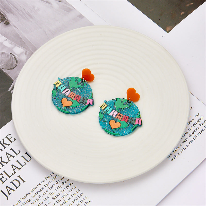 Aretes De Acrílico Mate Pintado al por mayor