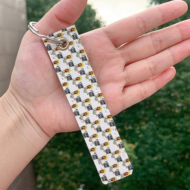 Wholesale Jesus PU Keychain Accessories