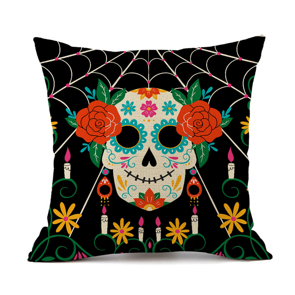 Wholesale Halloween Pillow Covers Skeleton Head Pillow Covers