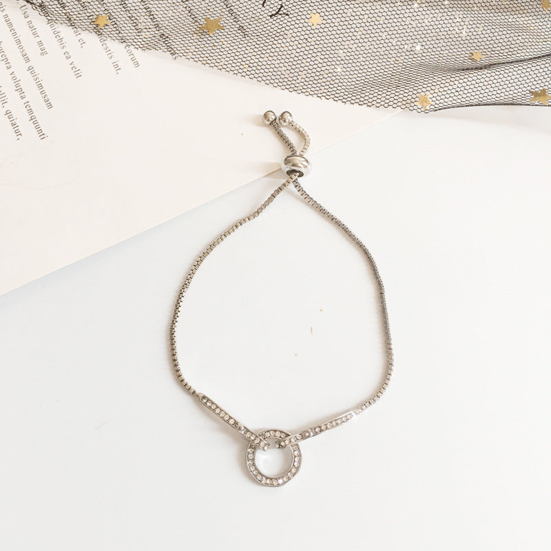 Wholesale Love Heart Vintage Pearl Alloy Bracelet