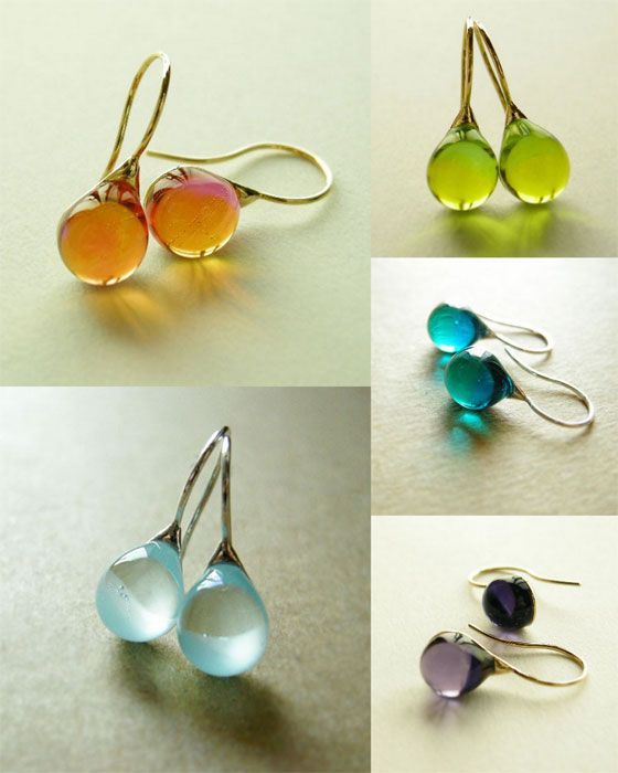 Wholesale Nine Colors Mosaic Opal Earrings