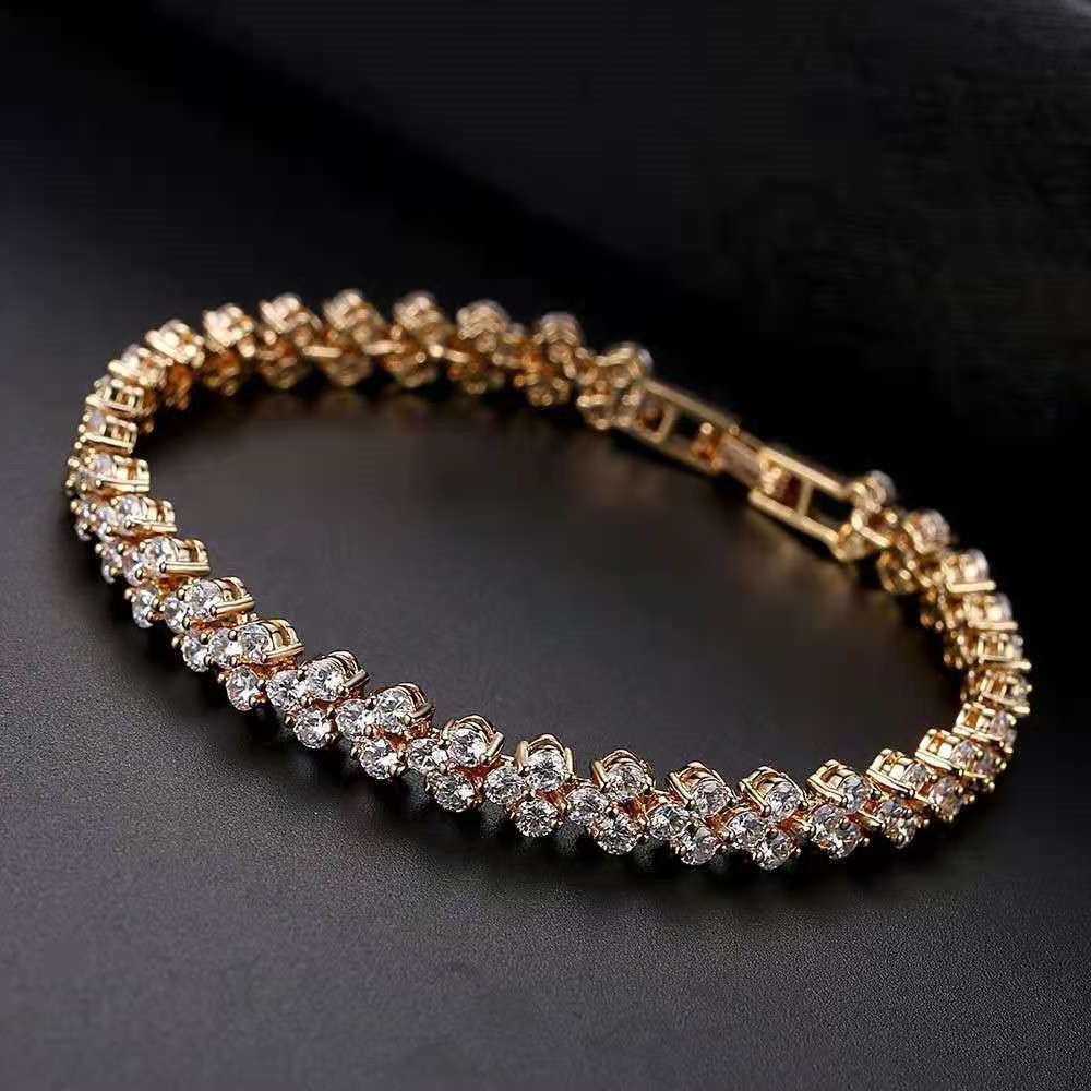 Wholesale Alloy Zircon Full Diamond Bracelets