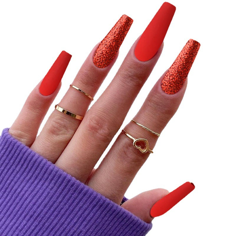 Brillo De Ballet Mate Esmerilado Uñas Largas al por mayor