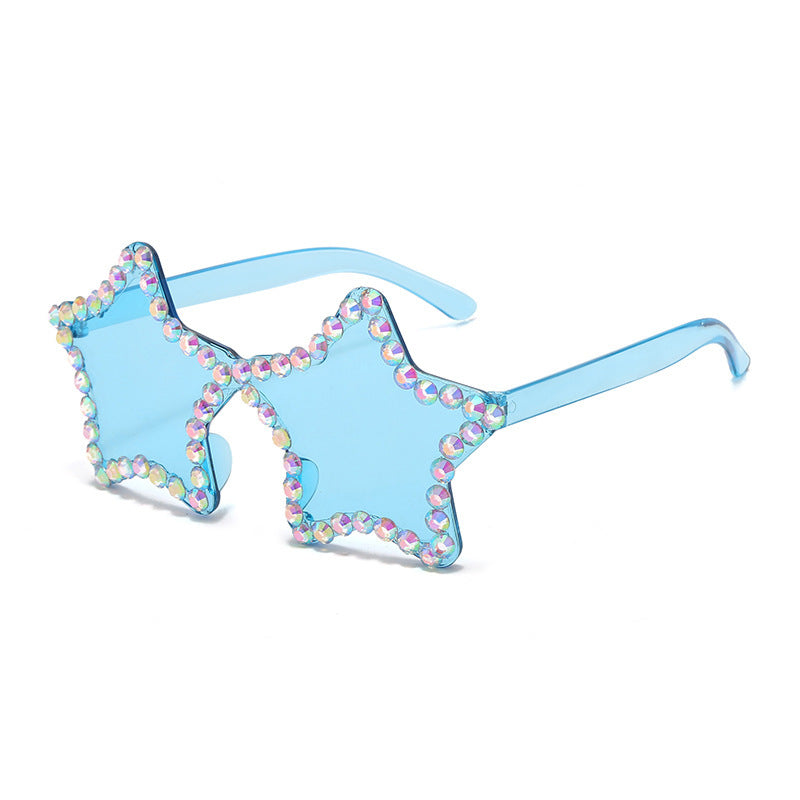 Wholesale Pentagram PC Sunglasses with Drill