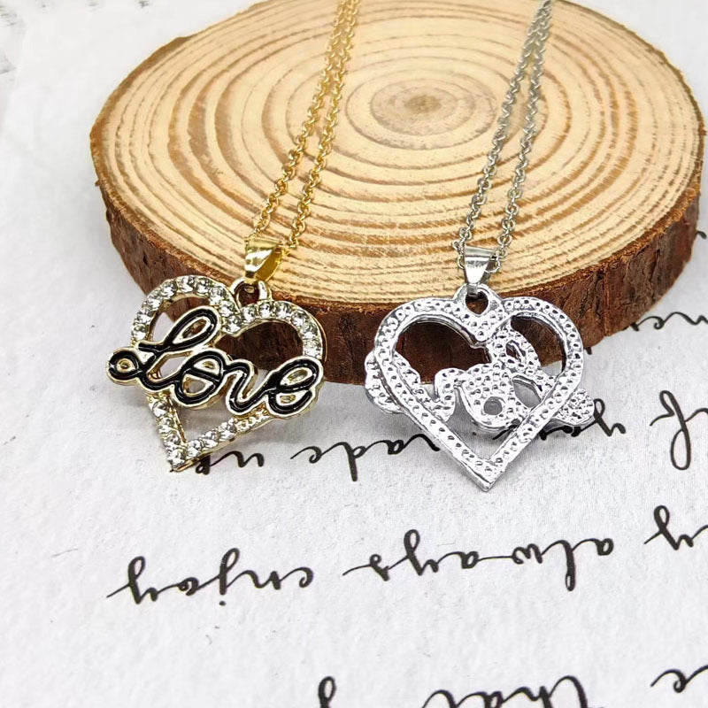 Wholesale Love Heart Pendants Alloy Necklaces