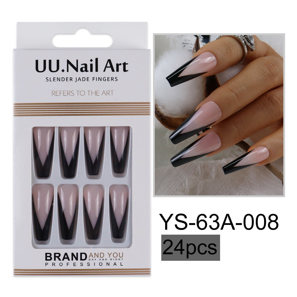 Parches de mejora de las uñas de estilo francés de plástico al por mayor