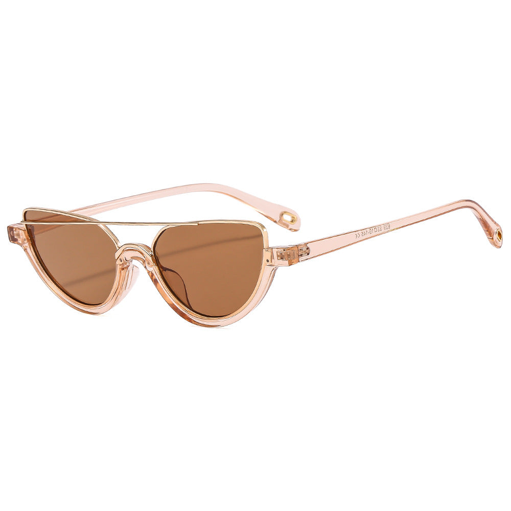 Wholesale Half Frame Candy Color PC Sunglasses