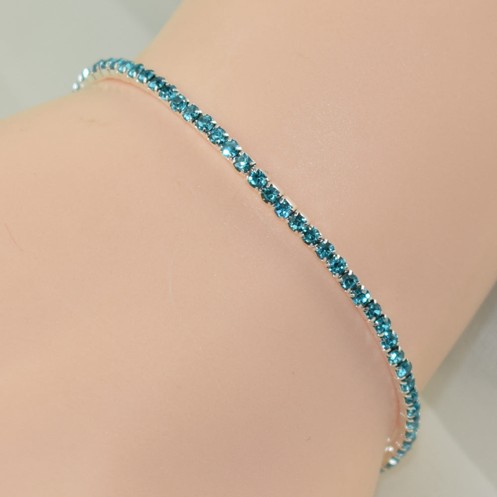 Wholesale 10Pcs/Pack Color Zircon Rhinestone Bracelet