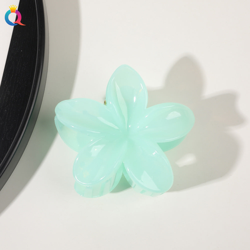 Wholesale Solid Color Frangipani Grab Clips