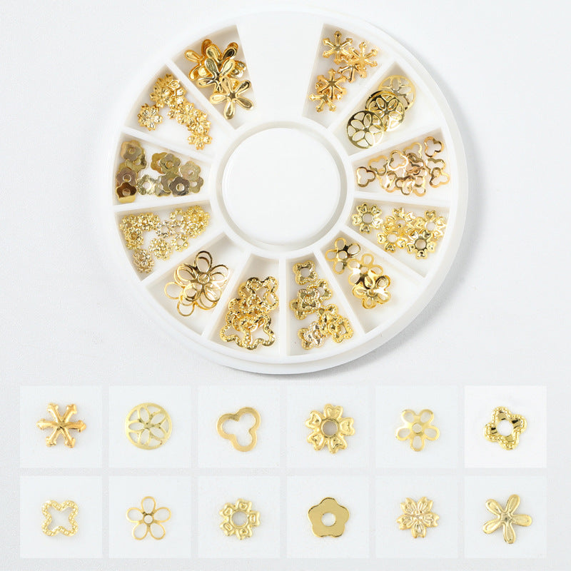 Decoración de mejora de uñas de aleación con remaches de estrella y luna al por mayor