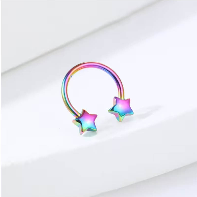 Wholesale Stainless Steel Star Cool Earrings