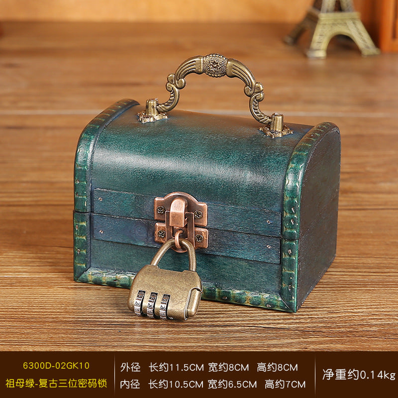 Venta al por mayor Caja de almacenamiento de madera con cerradura