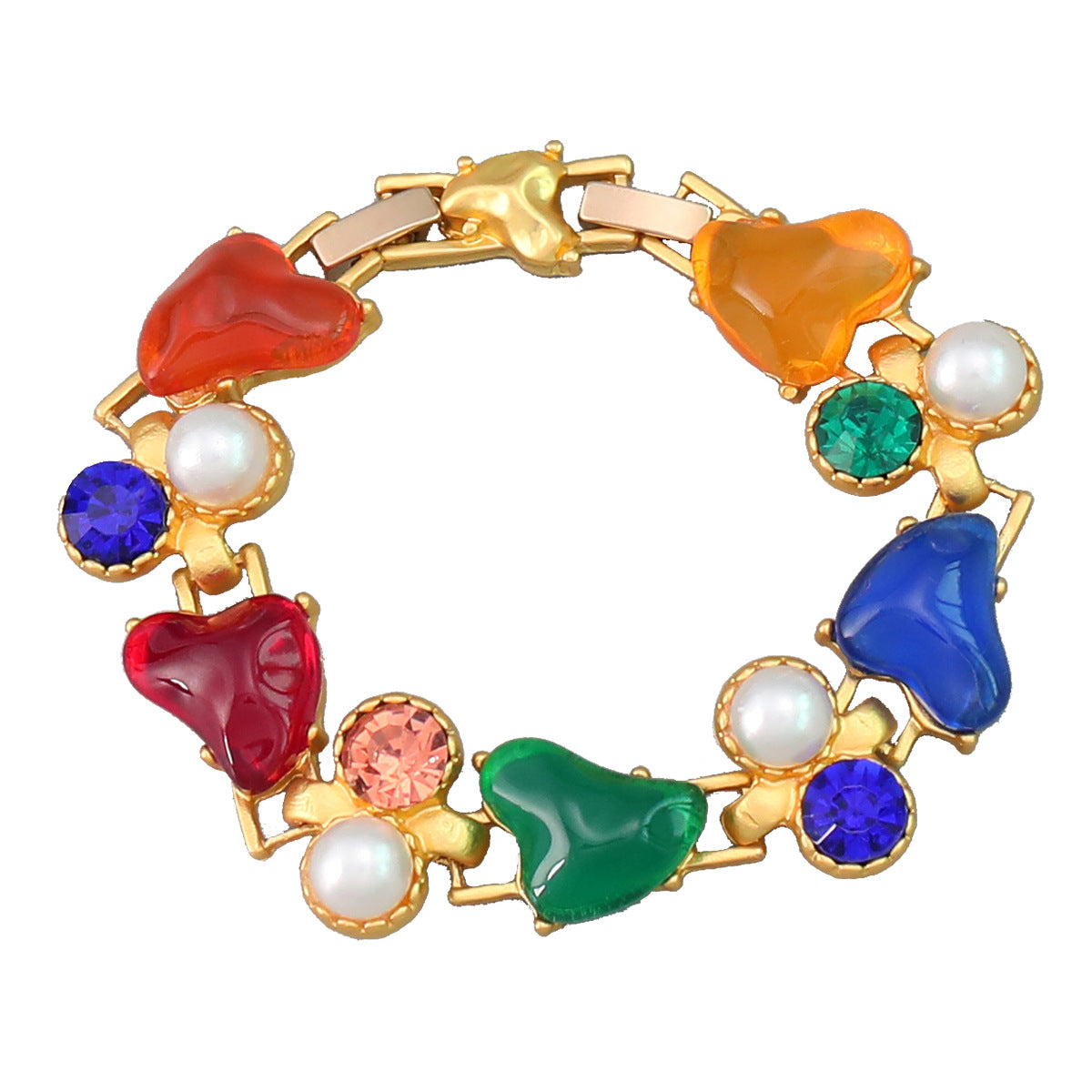 Wholesale Bohemian Pearl Resin Alloy Bracelet