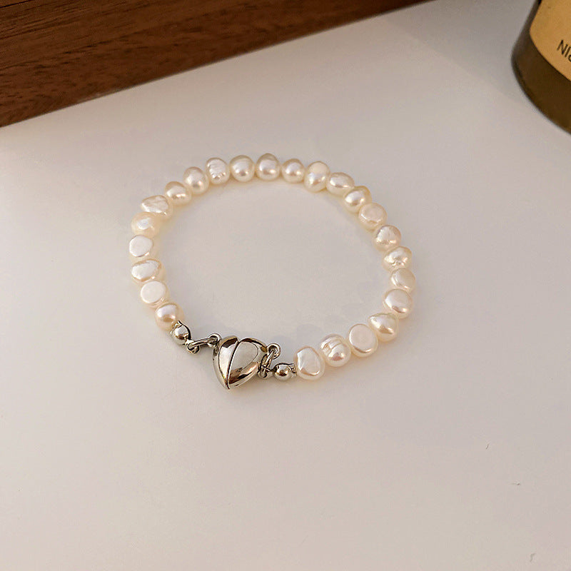 Wholesale Zircon Freshwater Pearl Alloy Bracelet