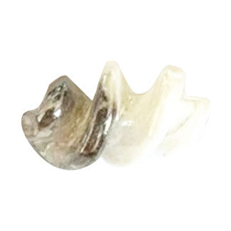 100 piezas al por mayor de 1.6cm cuentas de vidrio de rizado de dos colores de dos colores