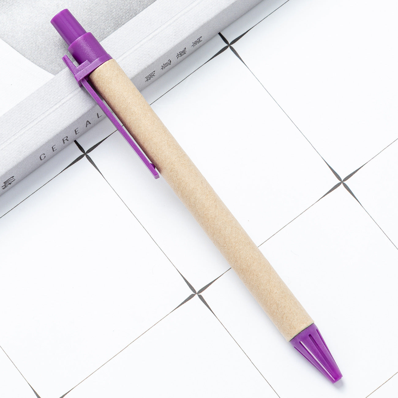 Venta al por mayor Bolígrafo de tubo de papel plástico