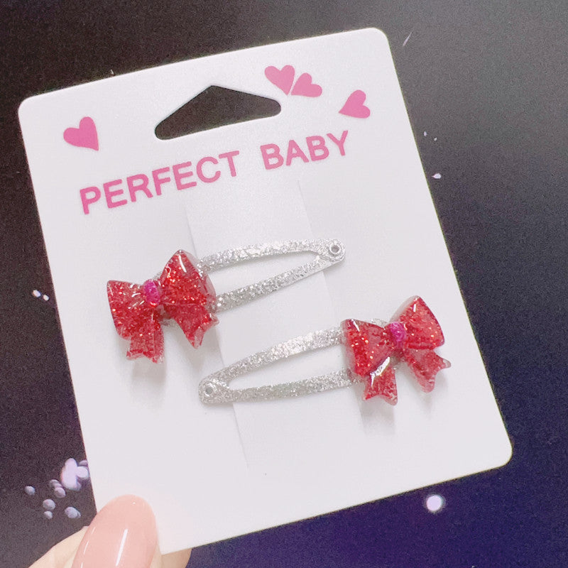 Wholesale 4CM Swan Daisy Bow Knot Hair Clip Set For Kids