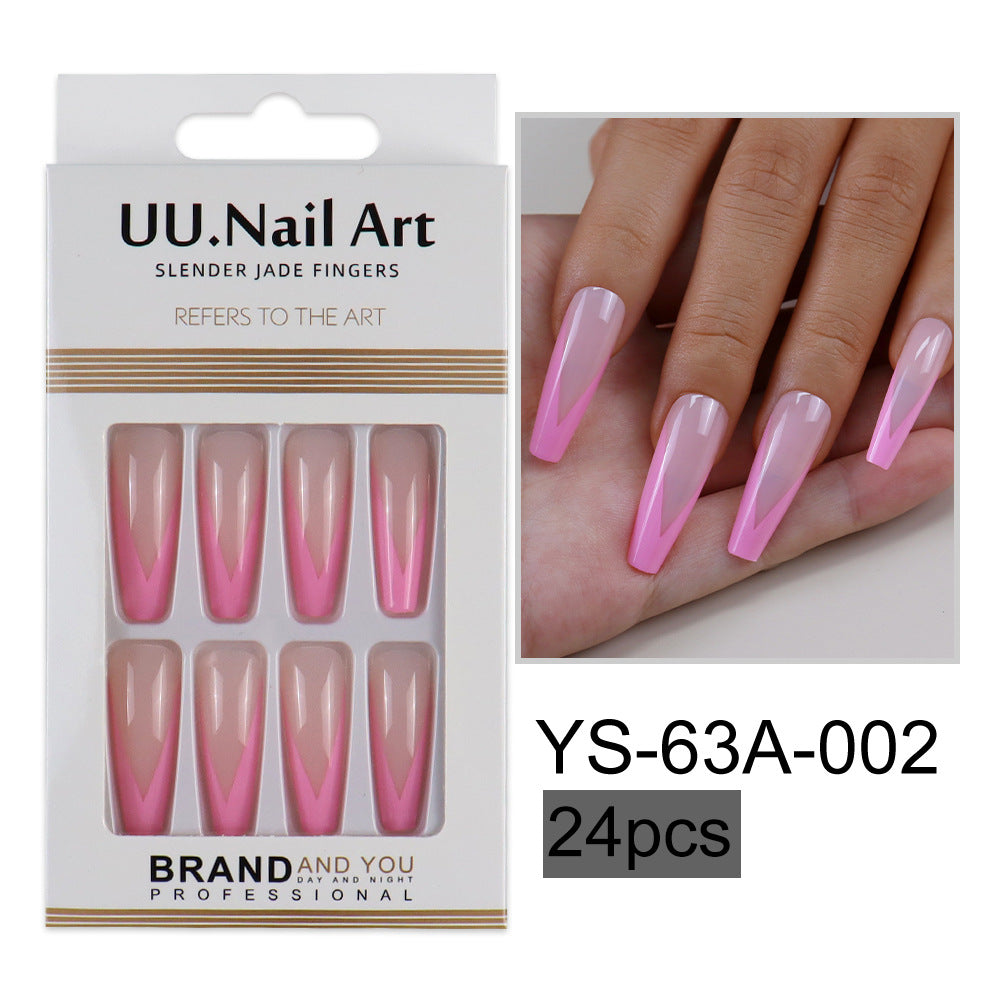 Parches de mejora de las uñas de estilo francés de plástico al por mayor