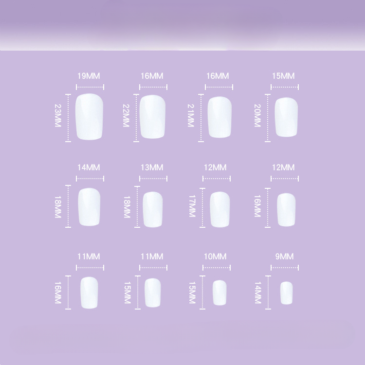 Parches al por mayor de la serie de ondas de plástico que coinciden con el color de las uñas