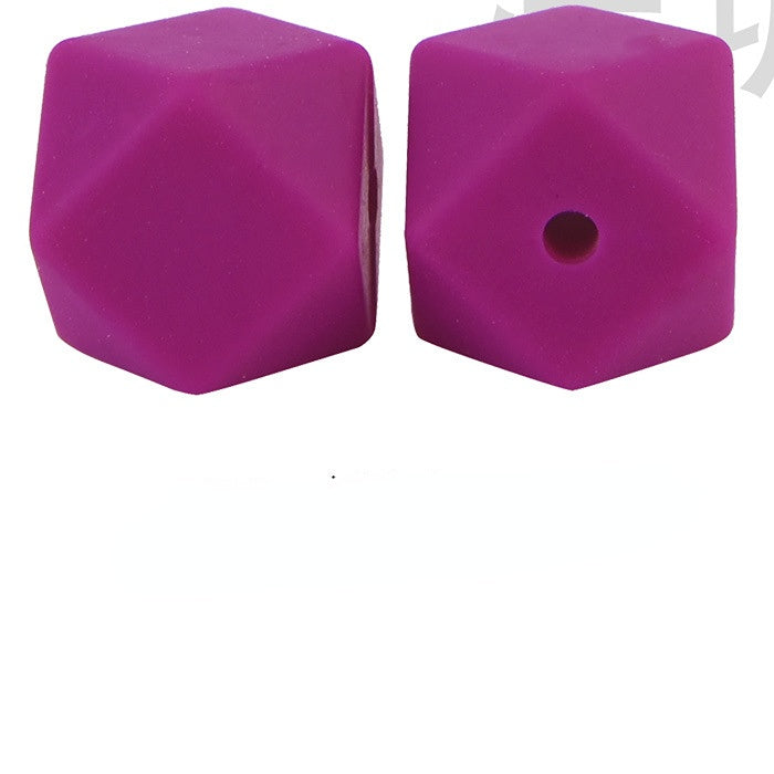 Wholesale 100PCS 17mm Octagonal Silicone Beads