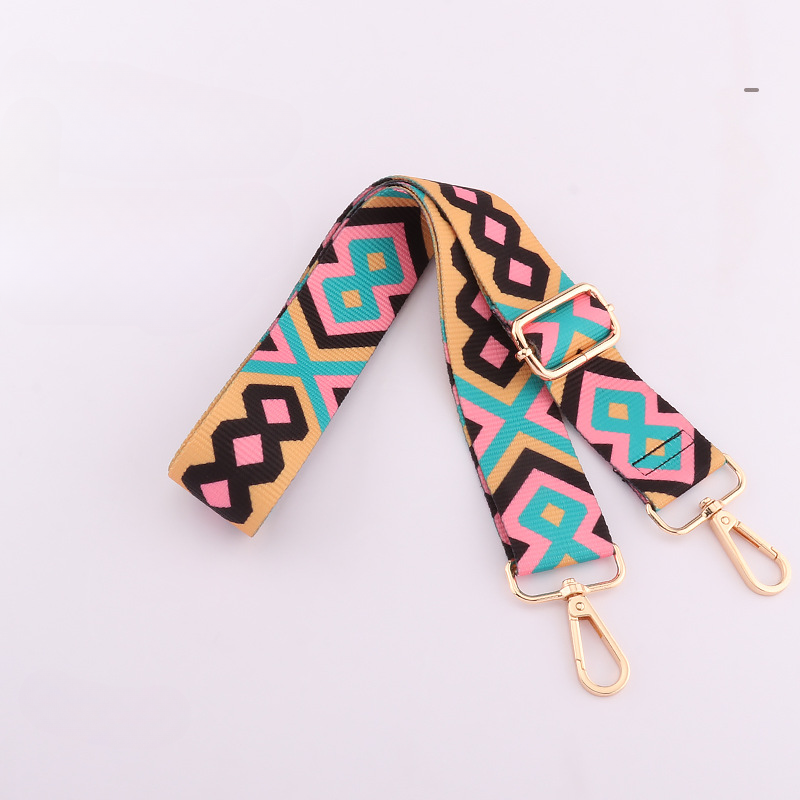 Wholesale Nylon Color Stripe 38mm Adjustable Shoulder Strap