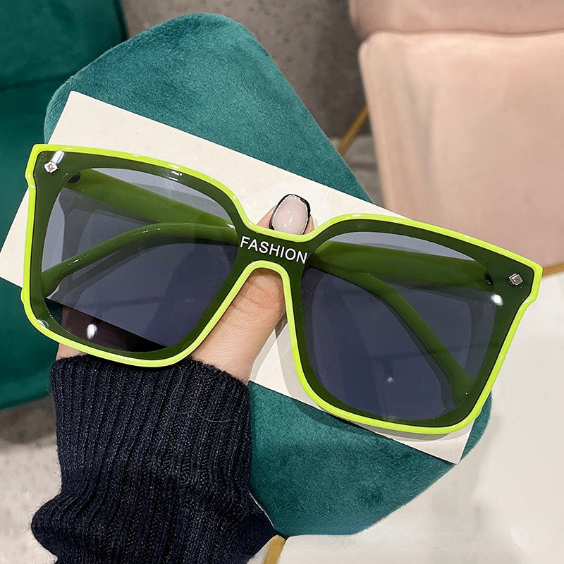 Wholesale PC Oval One-Piece Lens Rice Nails Sunglasses