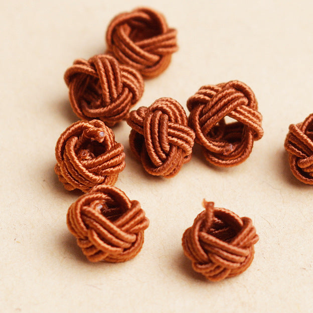 Wholesale 80PCS/PACK 8MM Hand Knotted Buttons Beads