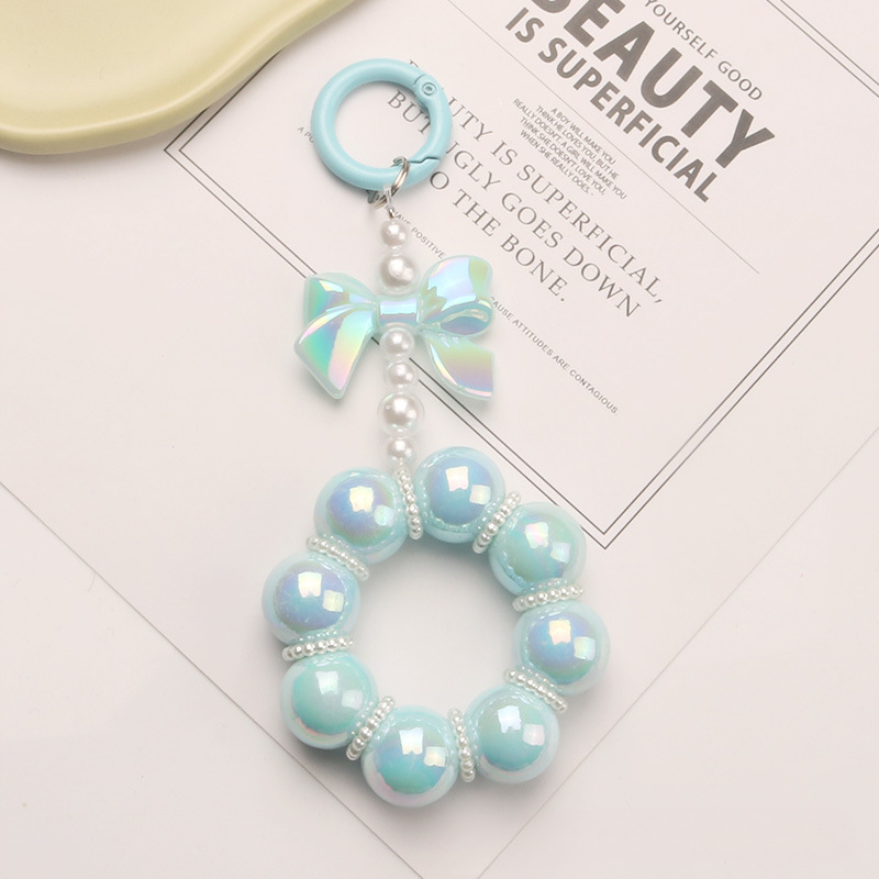 Wholesale Beaded Bow Resin Keychain
