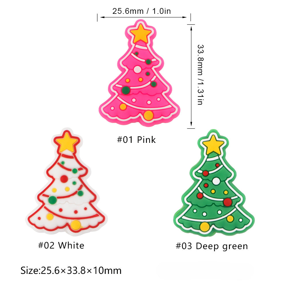 Wholesale 50pcs  New Arrival Christmas Silicone Beads DIY Accessories