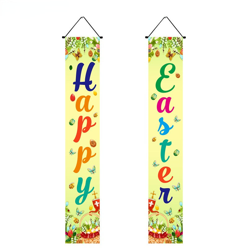Wholesale Oxford Cloth Easter 30*180 Porch Hanging Flag