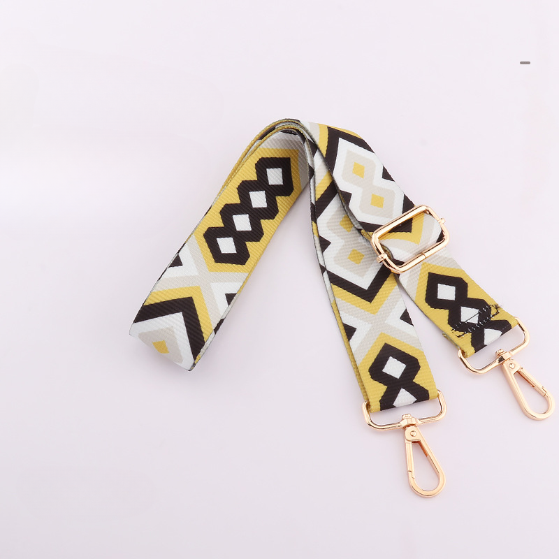 Wholesale Nylon Color Stripe 38mm Adjustable Shoulder Strap