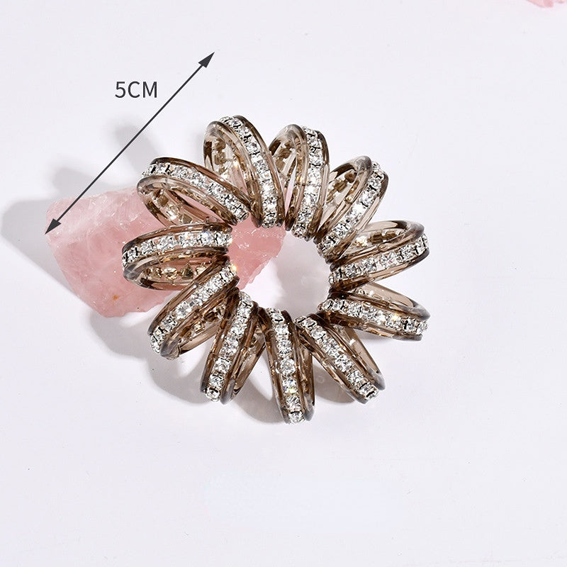 Wholesale Candy Color Telephone Line Plastic Hair Scrunchies