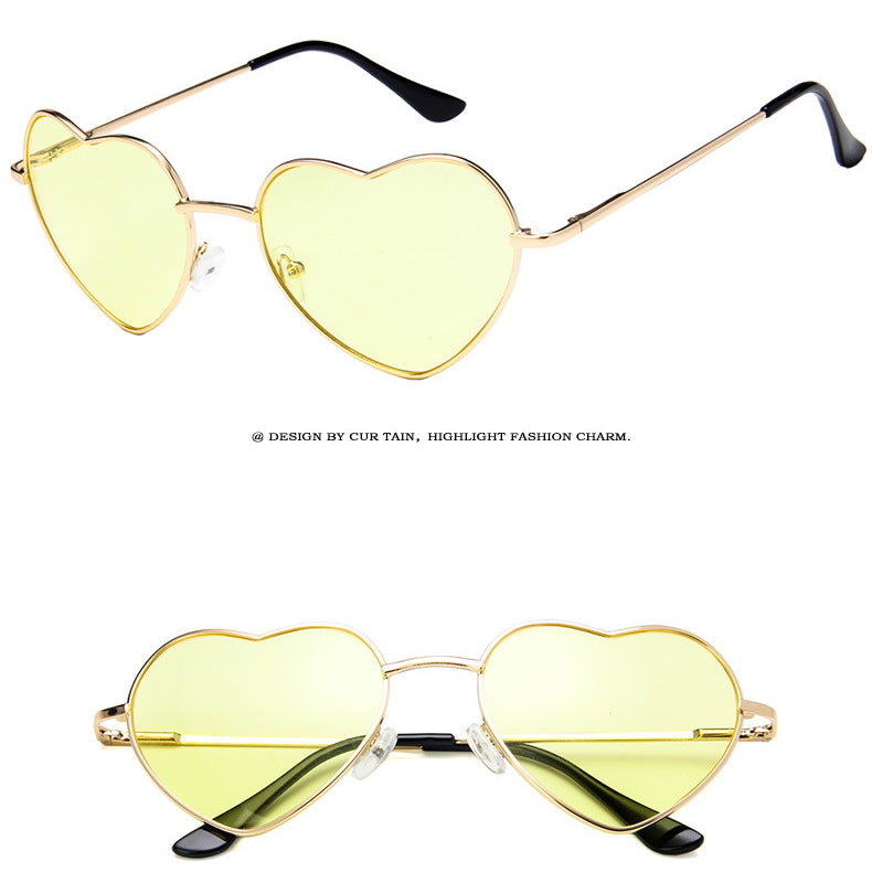 Wholesale Metal Heart Sunglasses AC