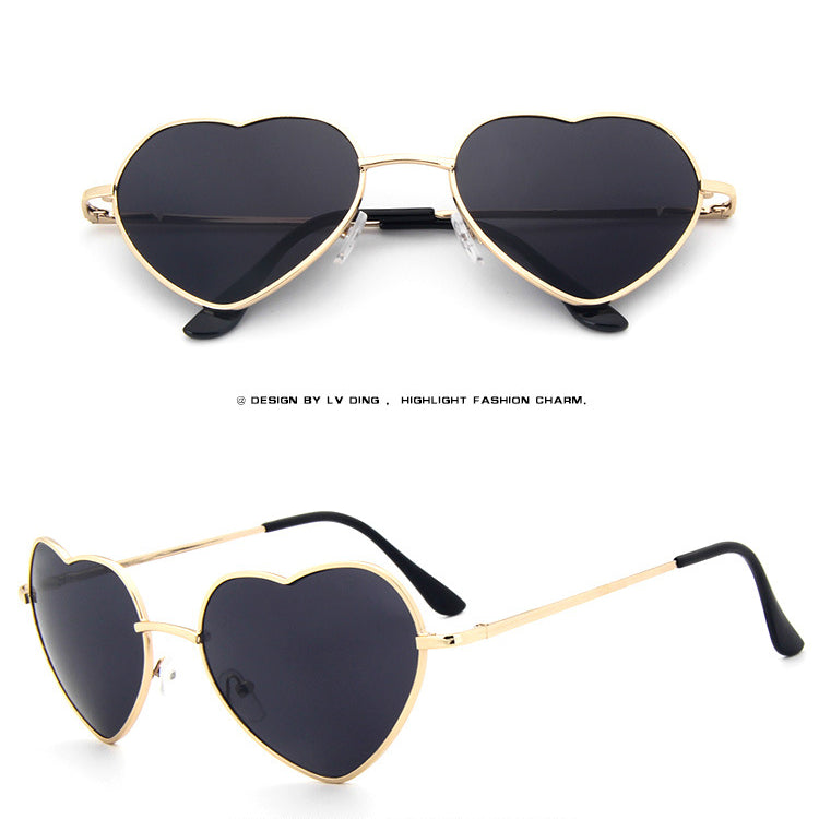 Wholesale Metal Heart Sunglasses AC