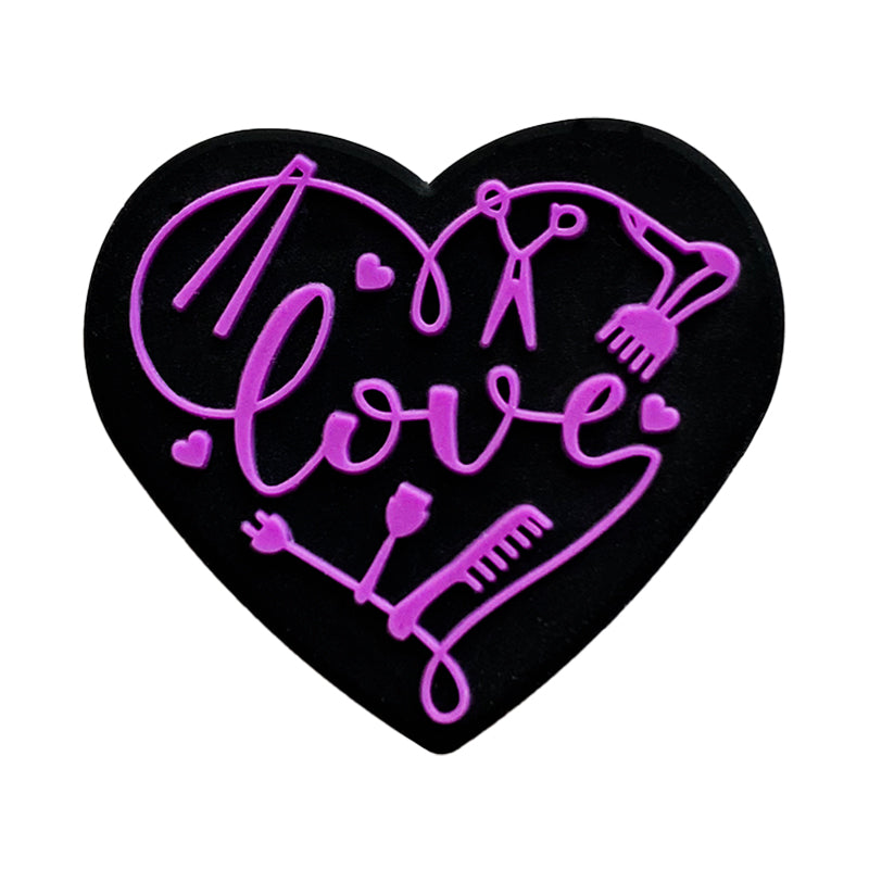 Wholesale 10pcs Love Silicone Focal beads