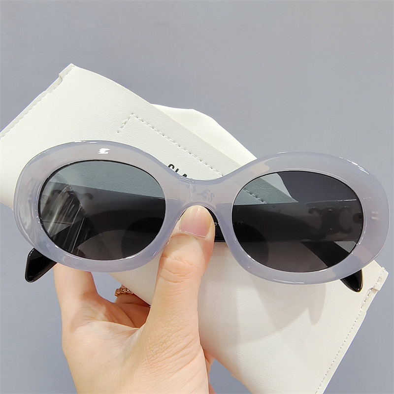 Wholesale Oval PU Sunglasses