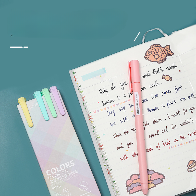 Juego de lápiz de gel de color plástico al por mayor