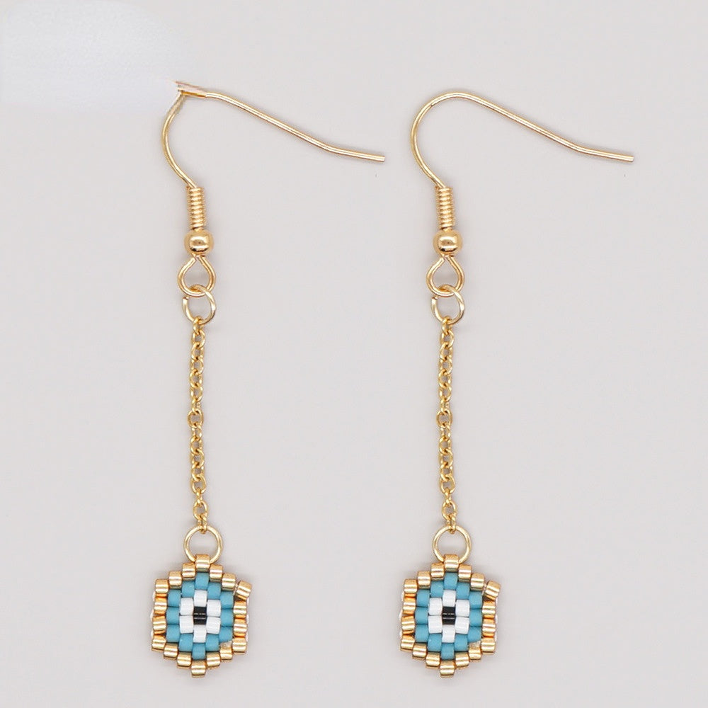 Wholesale Bohemian Ethnic Style Rice Beads Earrings