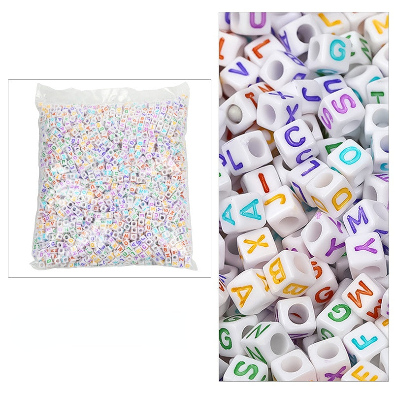 Cuentas de letras acrílicas de 3100 pcs/paquete de 6 mm al por mayor