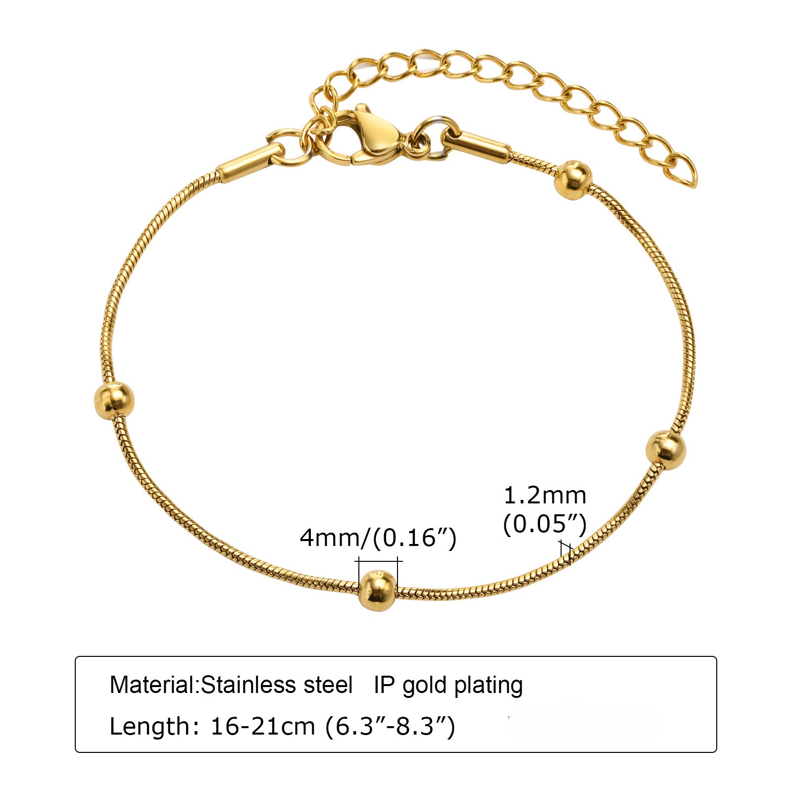 Brazalete ajustable de circón de acero inoxidable al por mayor