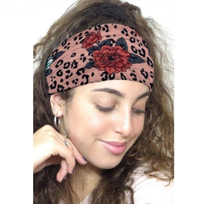 Diadema De Tela Con Estampado De Leopardo al por mayor